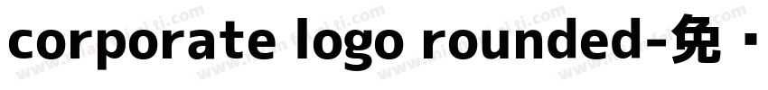 corporate logo rounded字体转换